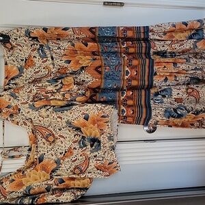 Farm Rio Matching Set Skirt Crop Top  Anthropologie Xs New Nwt Pineapple Tropic